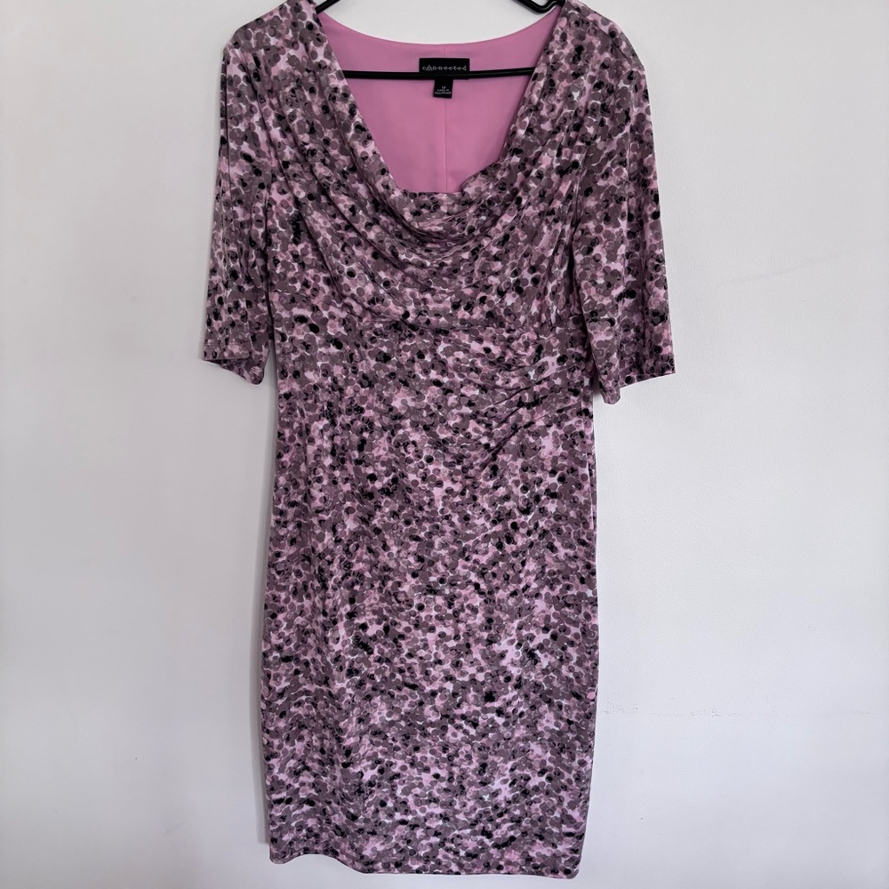 Pink Patterned Dress